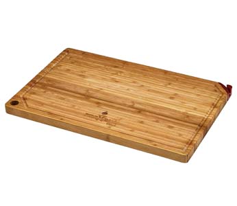 FireDisc Bamboo Cutting Board w/ Built in Knife Sharpener